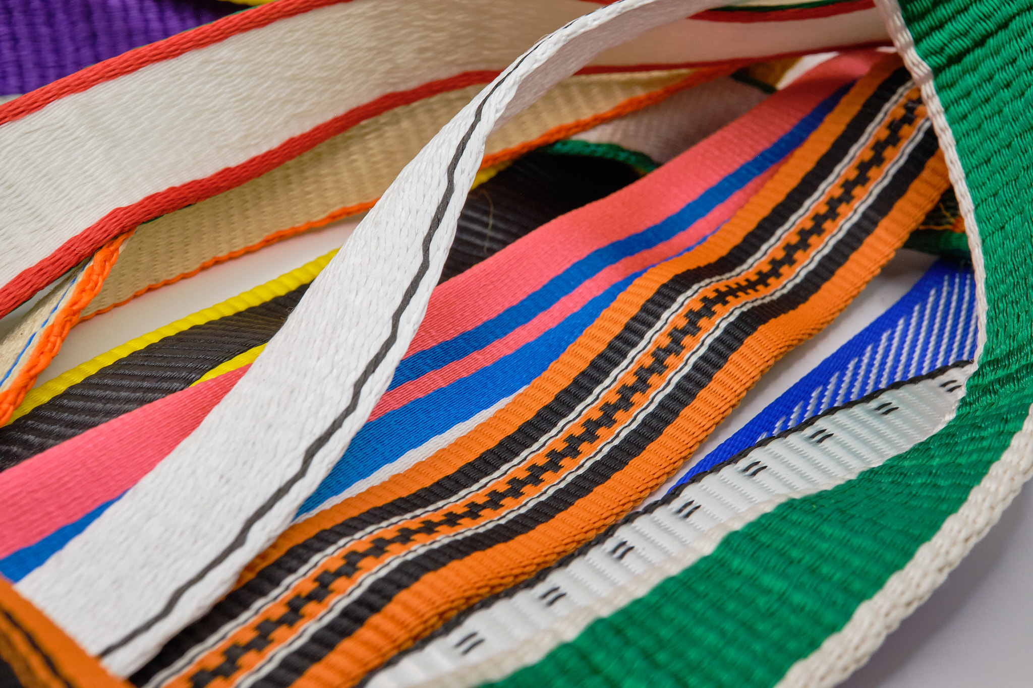 Slackline webbing — raw material